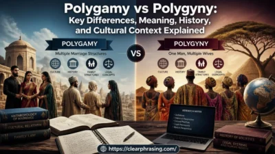 Polygamy vs Polygyny