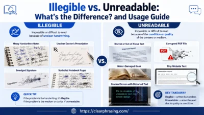 Illegible vs. Unreadable