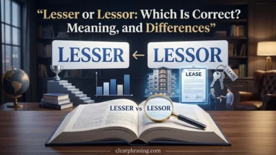 lesser or lessor