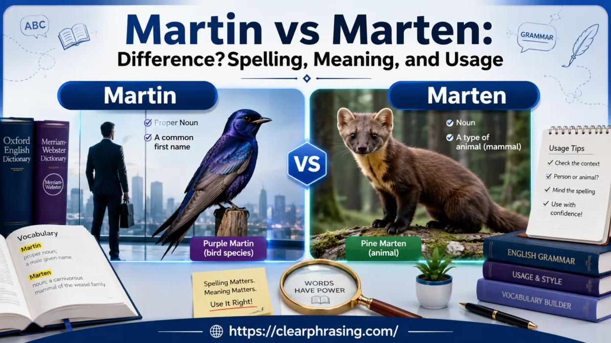 Martin vs Marten