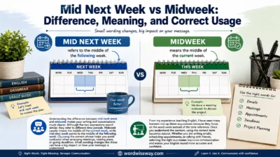 Mid Next Week vs Midweek