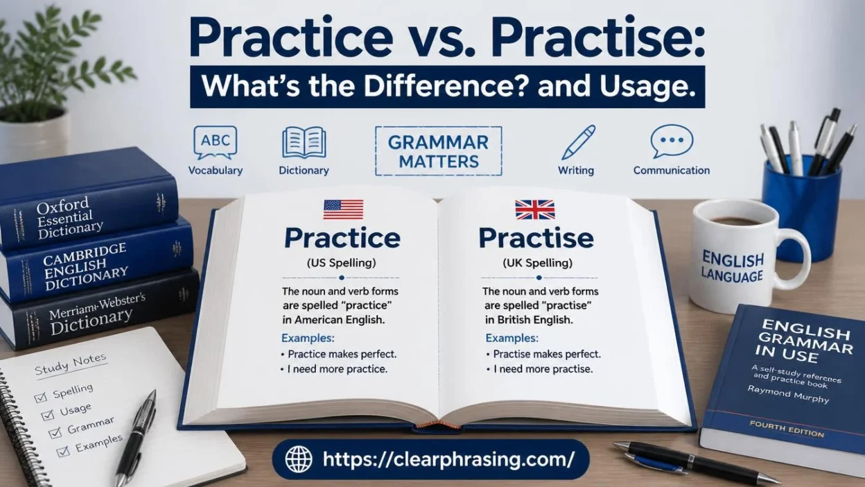 Practice vs Practise