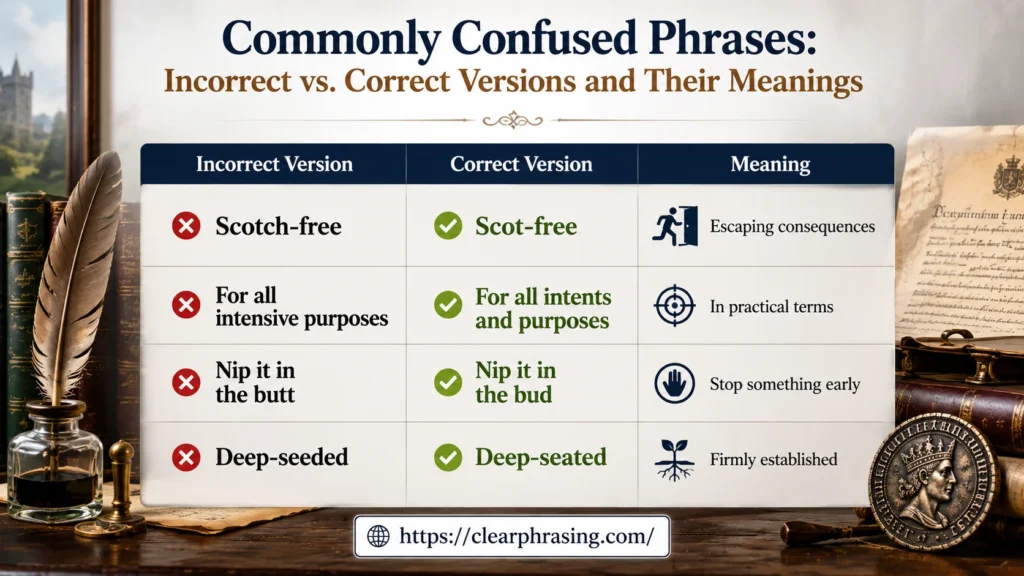 Scot Free or Scotch Free: Quick Reference