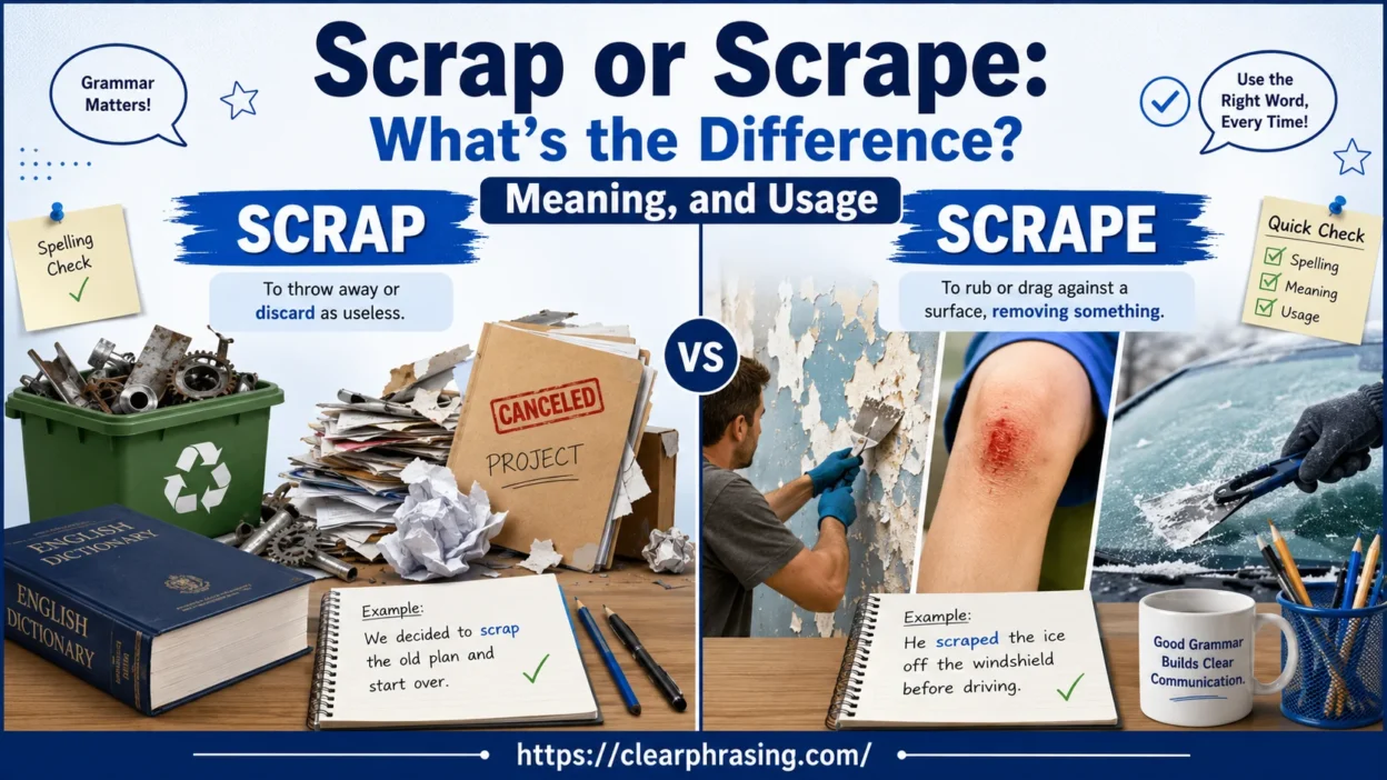 Scrap or Scrape