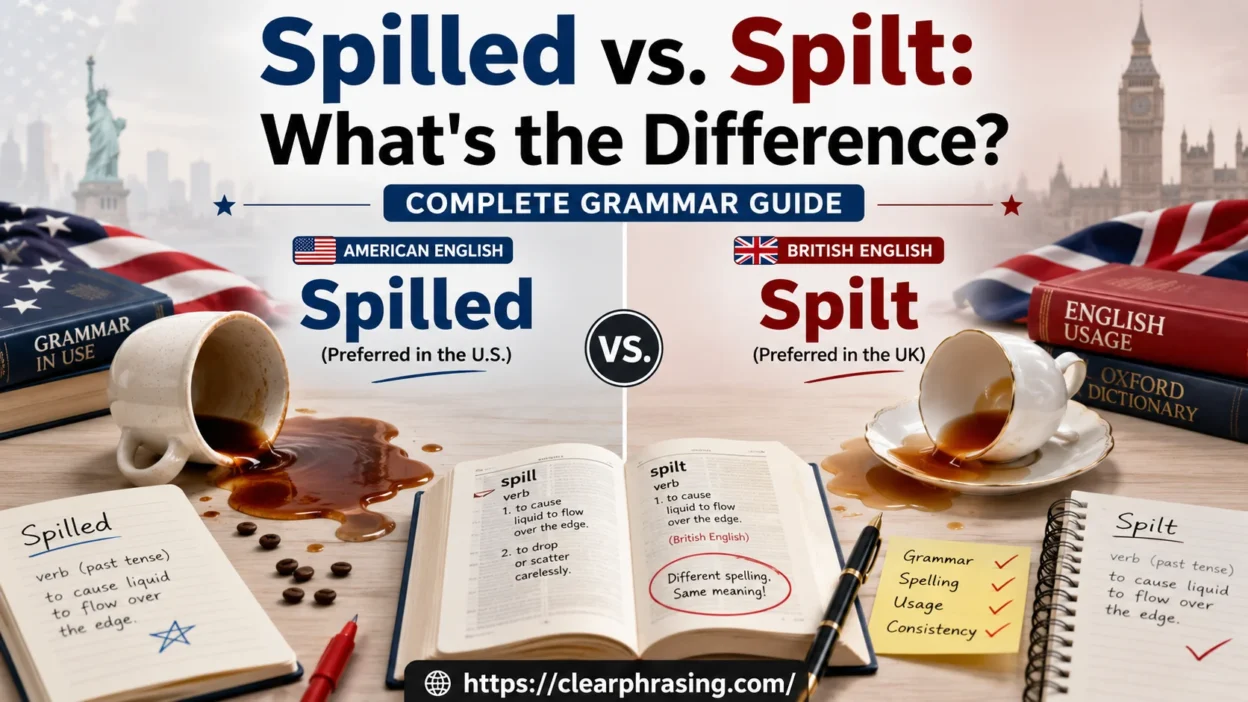 Spilled vs. Spilt