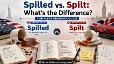 Spilled vs. Spilt