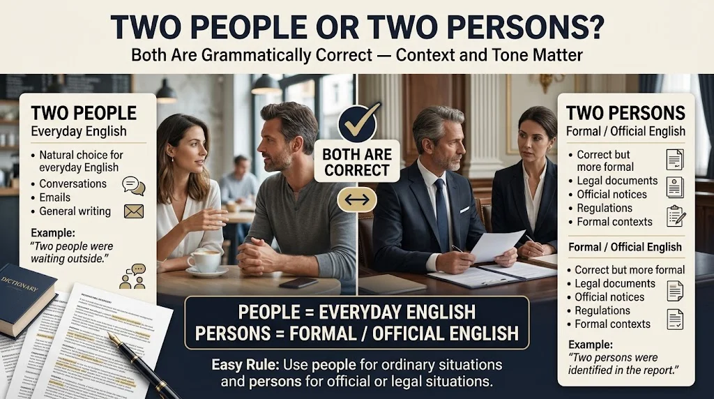 Two Persons vs Two People quick revision