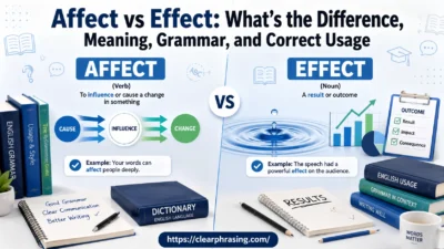 Affect vs Effect