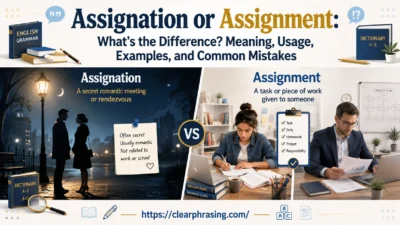 Assignation or Assignment