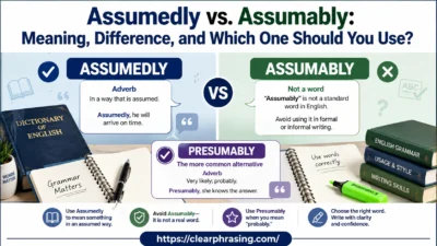 Assumedly vs. Assumably