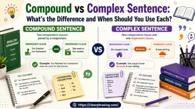 Compound vs Complex Sentence