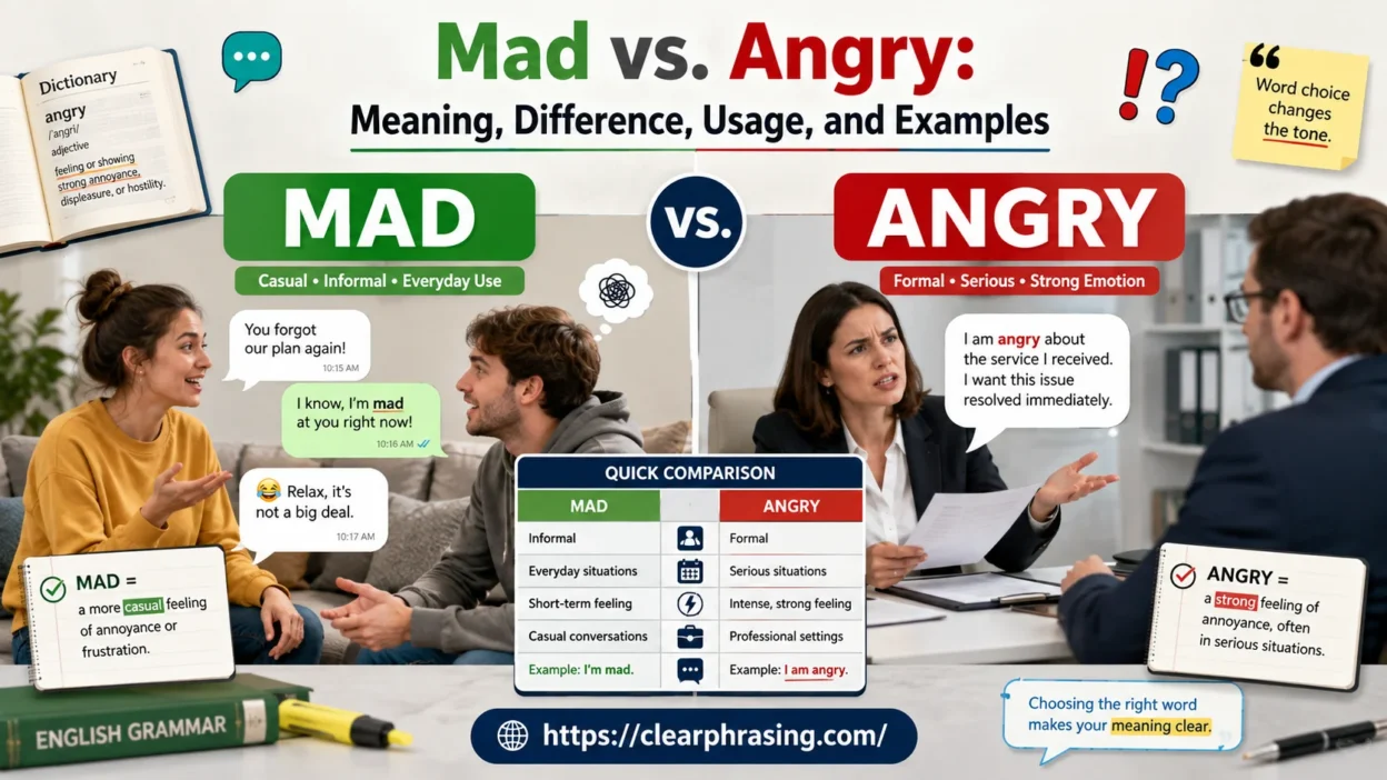 Mad vs. Angry