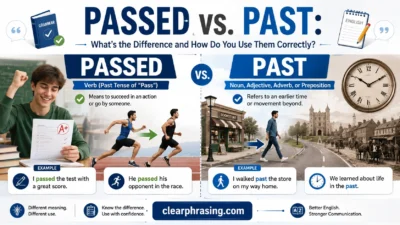 Passed vs Past