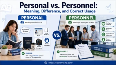Personal vs. Personnel