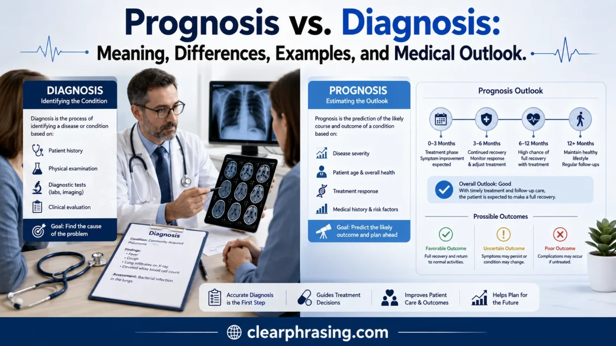 Prognosis vs. Diagnosis