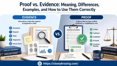 Proof vs. Evidence
