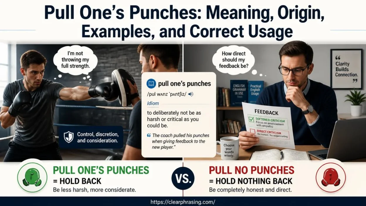 Pull One’s Punches