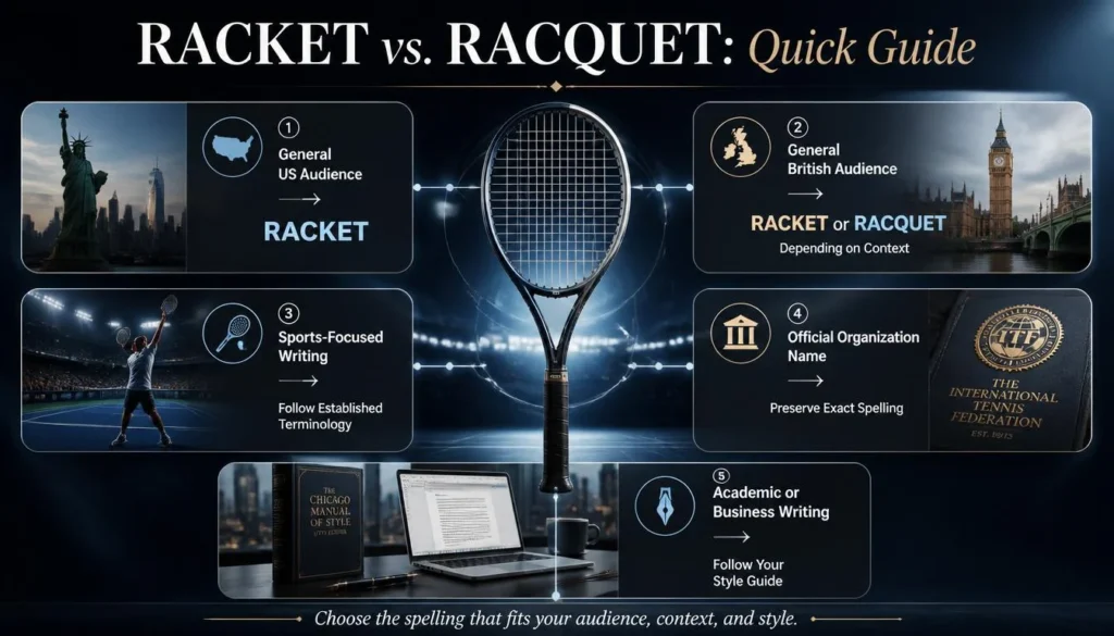 Racket or Racquet: Quick  Guide