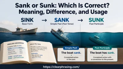 Sank or Sunk