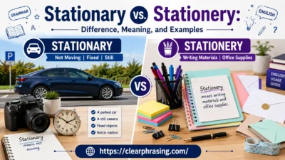 Stationary vs. Stationery