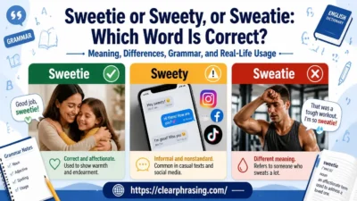 sweetie-or-sweety-or-sweatieSweetie or Sweety, or Sweatie