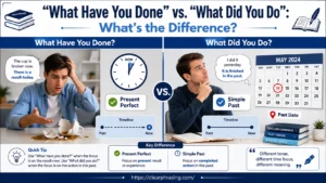 What Have You Done vs. What Did You Do