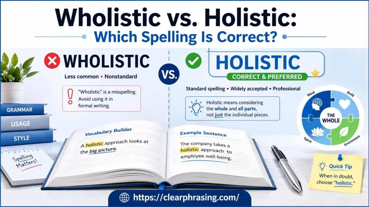 Wholistic vs. Holistic