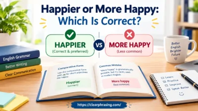 Happier or More Happy
