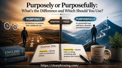 Purposely or Purposefully