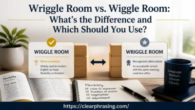 Wriggle Room vs. Wiggle Room